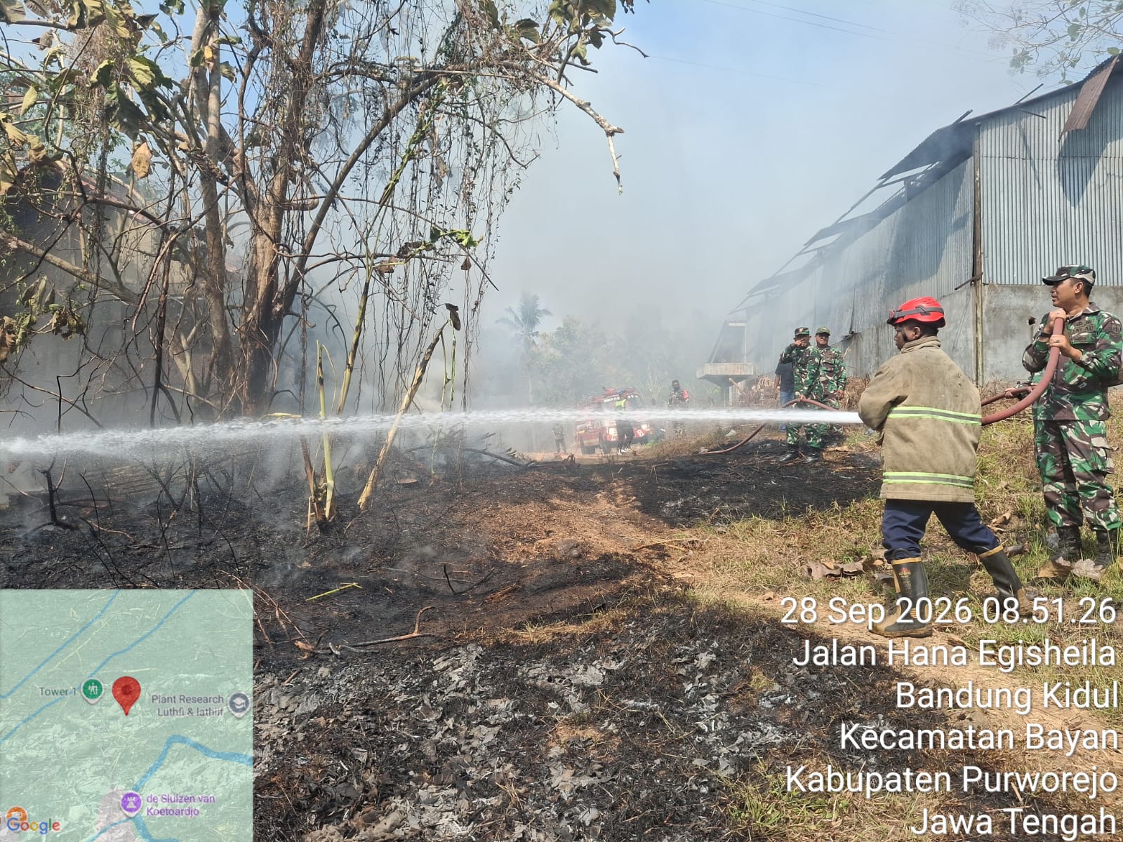 KEBAKARAN LAHAN DI KELURAHAN BANDUNG