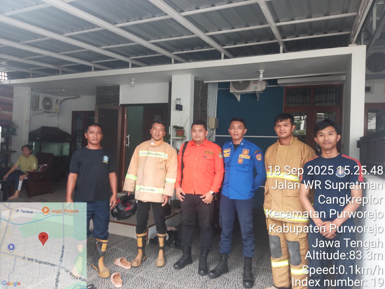 KEBAKARAN DAPUR DARI TABUNG GAS DI KELURAHAN CANGKREP LOR