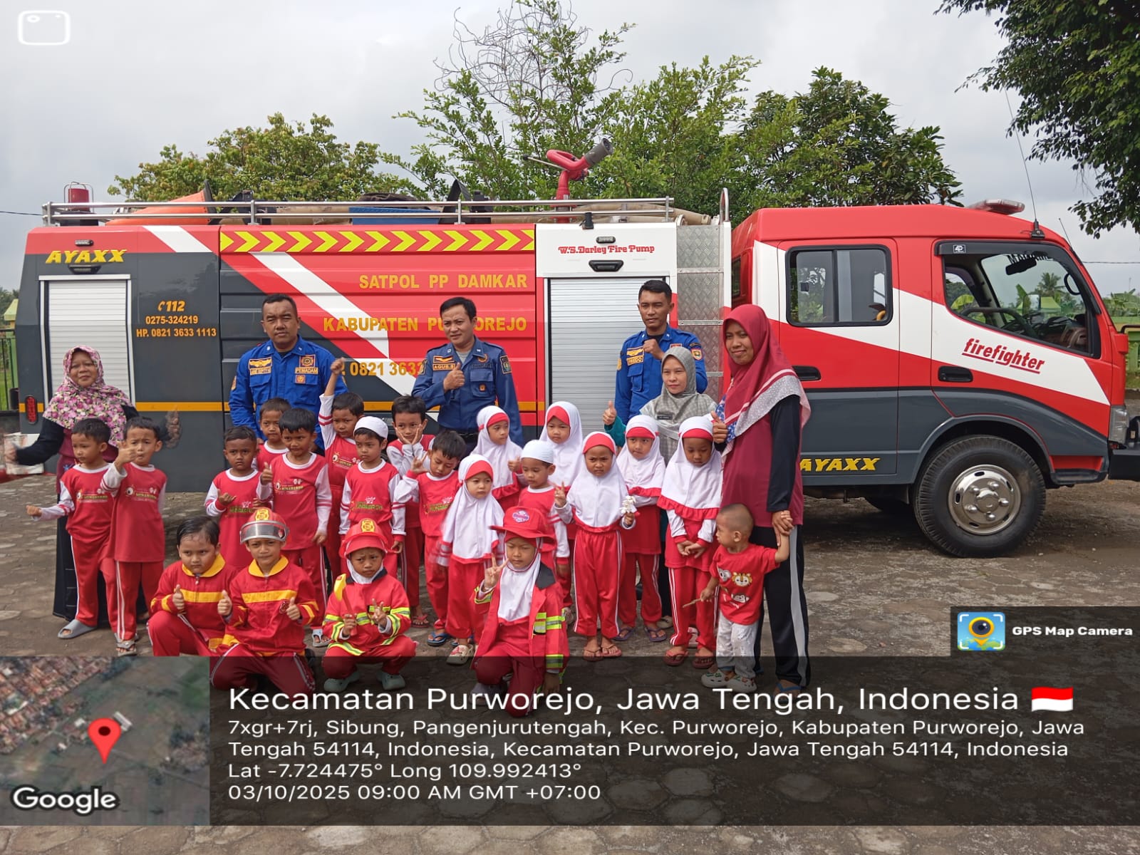 MITIGASI BENCANA KEBAKARAN DI KB MUNAWAROH KOMPLEK KBN PANGENJURUTENGAH