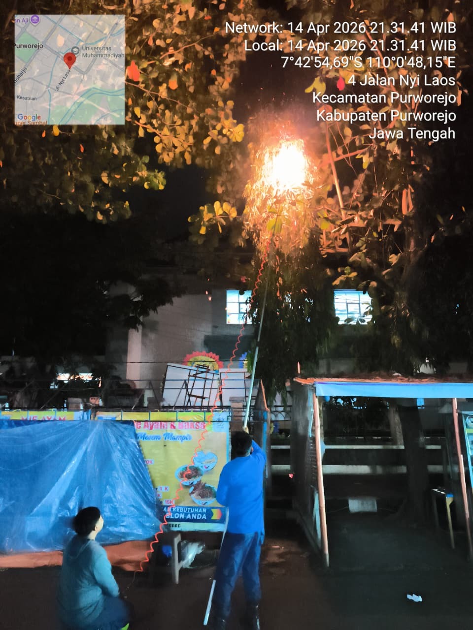 DUA LOKASI SARANG TAWON BERHASIL DIEVAKUASI DALAM SATU MALAM